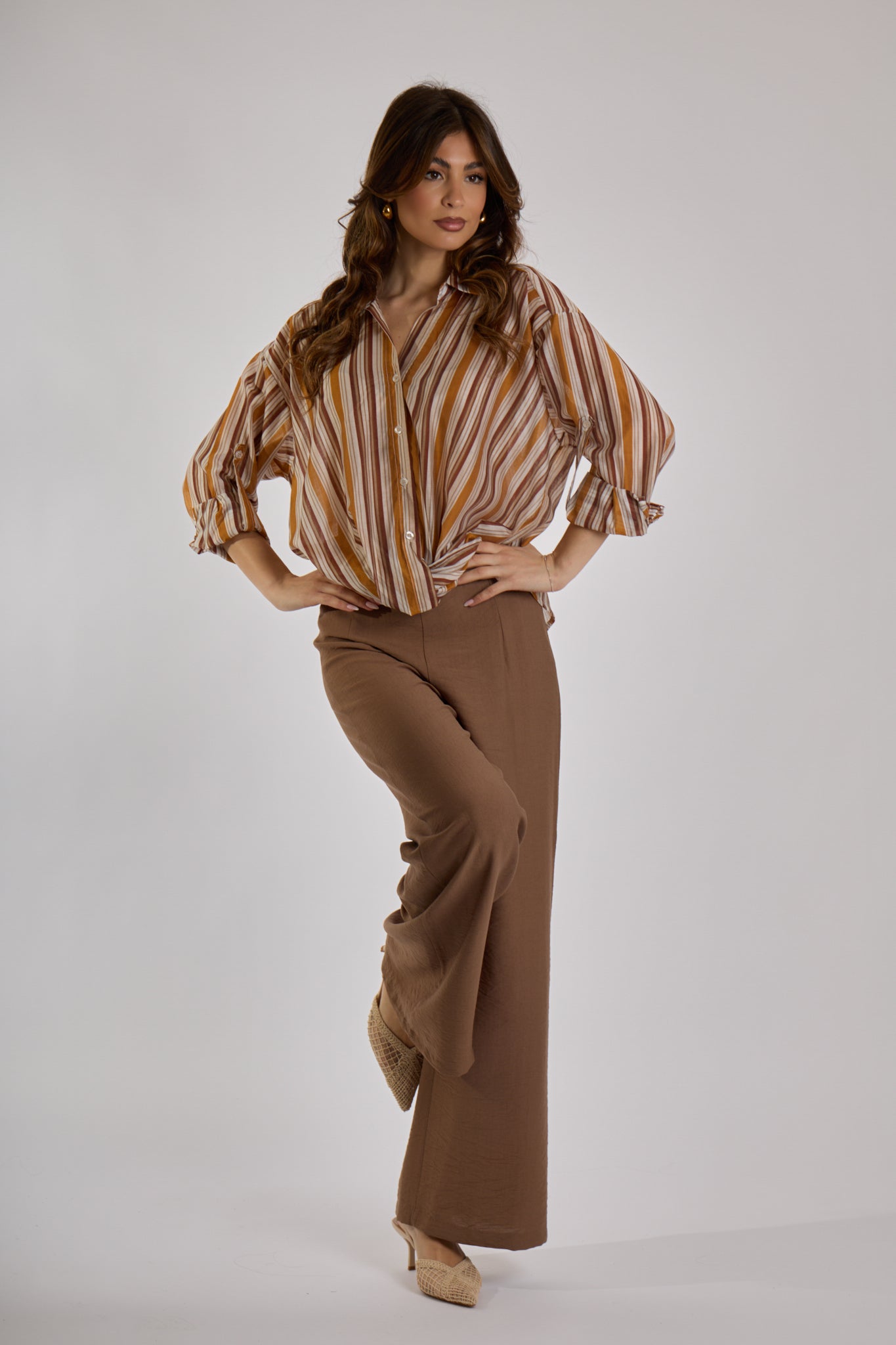 PANTALONE VISCOSA|Colore:Cioccolato