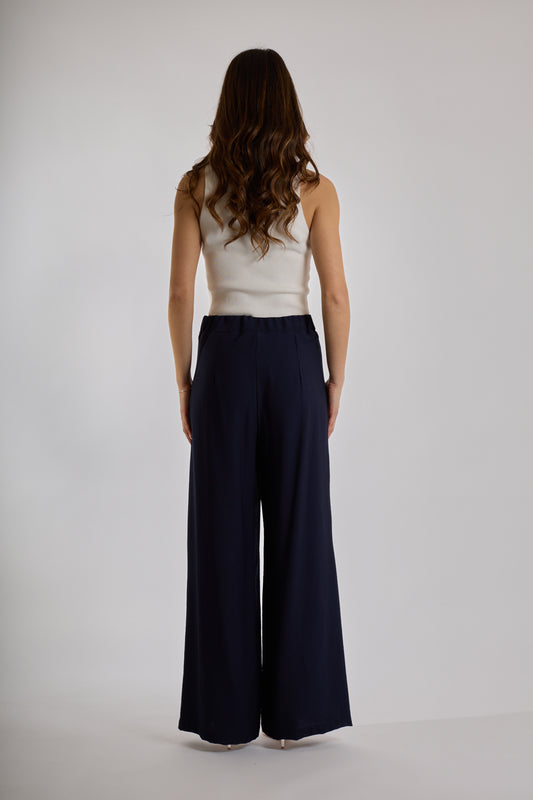 PANTALONE VISCOSA|Colore:Blu