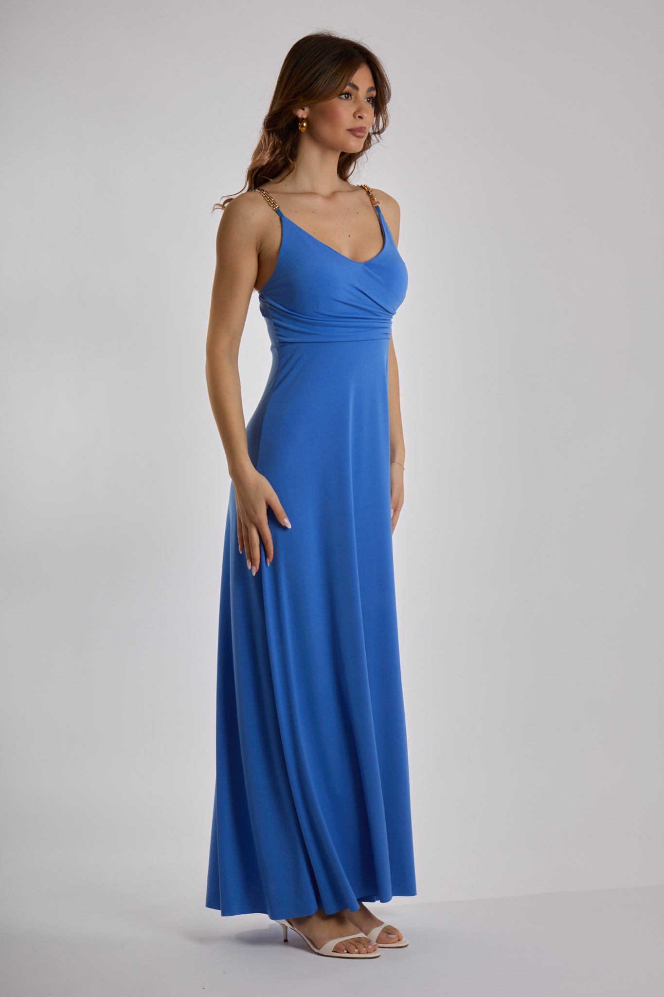 ABITO SPACCO LATERALE|Colore:Jeans