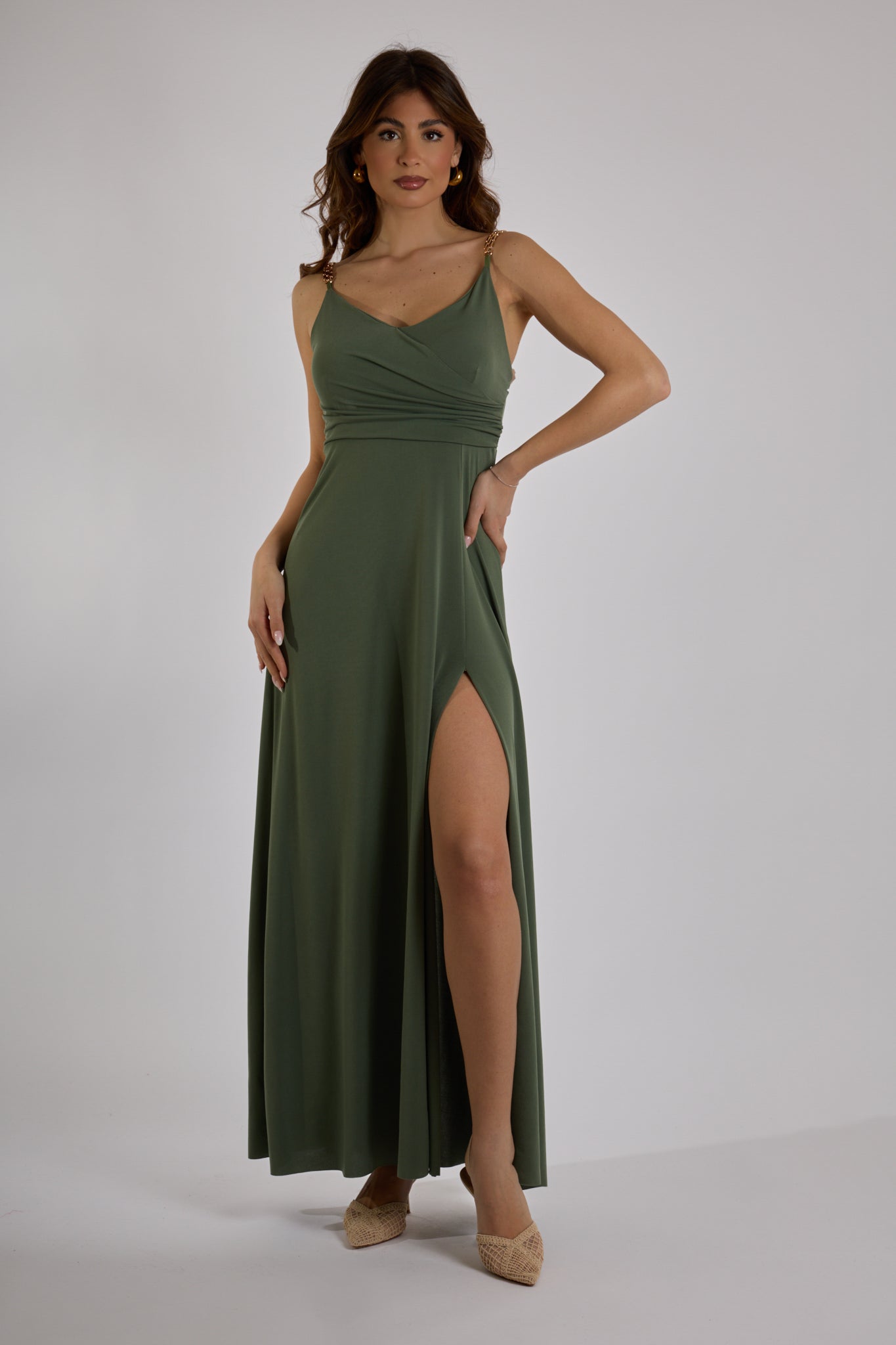 ABITO SPACCO LATERALE|Colore:Militare