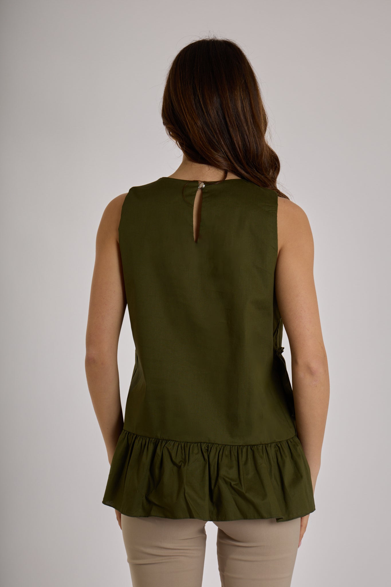 TOP BALZE SFALSATE|Colore:Militare