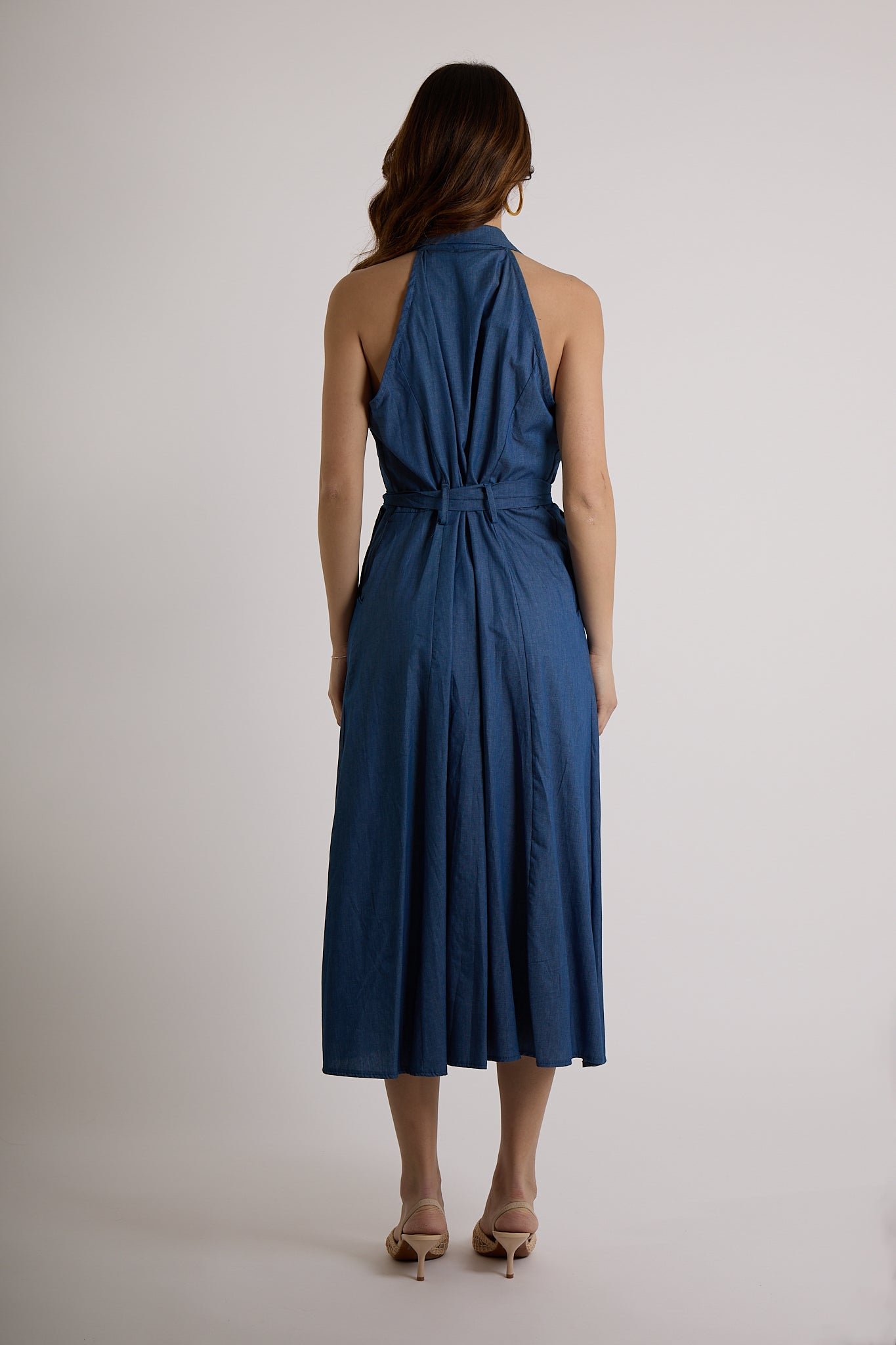 ABITO CHEMISIER CHAMBRAY|Colore:Jeans