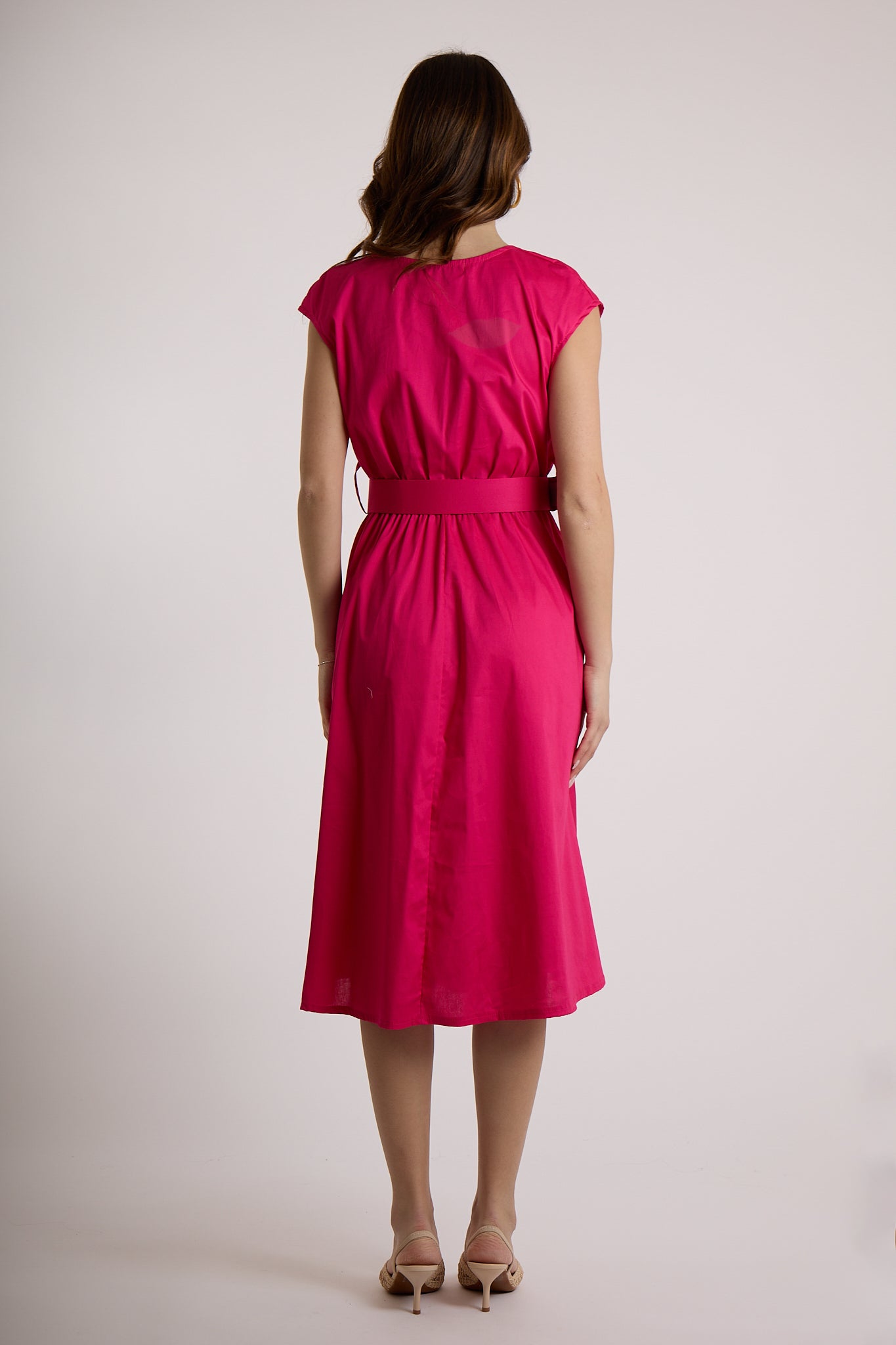 ABITO INCROCIO CINTURA|Colore:Fucsia