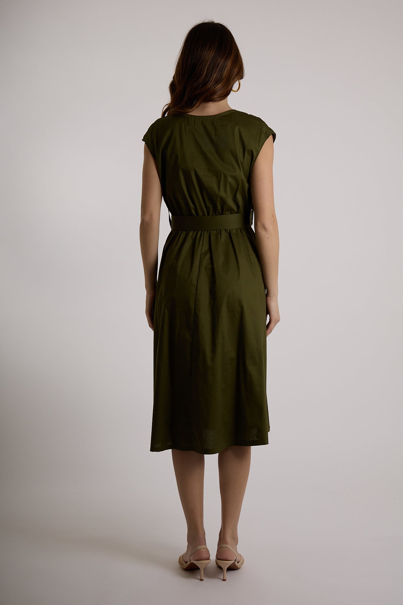 ABITO INCROCIO CINTURA|Colore:Militare