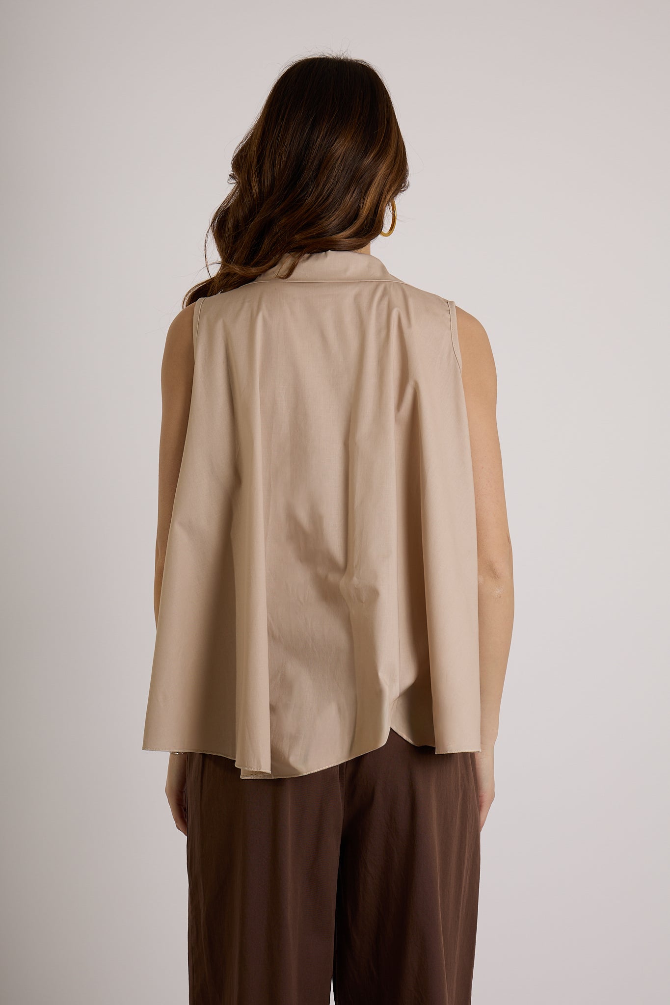 BLUSA COLLO CAMICIA|Colore:Sabbia