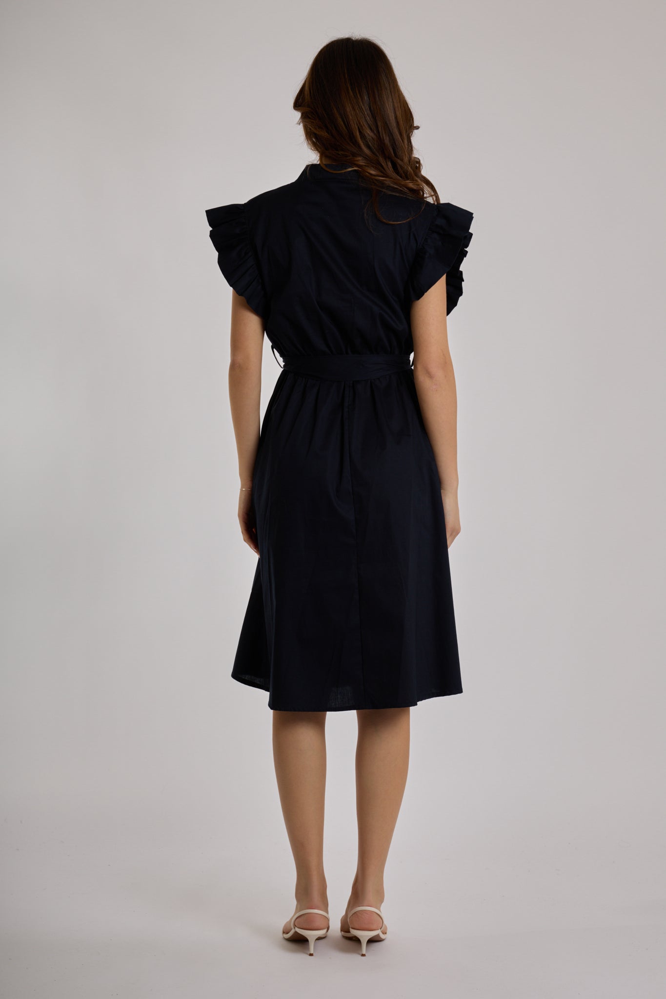 ABITO MANICA AMPIA ROUCHES|Colore:Blu