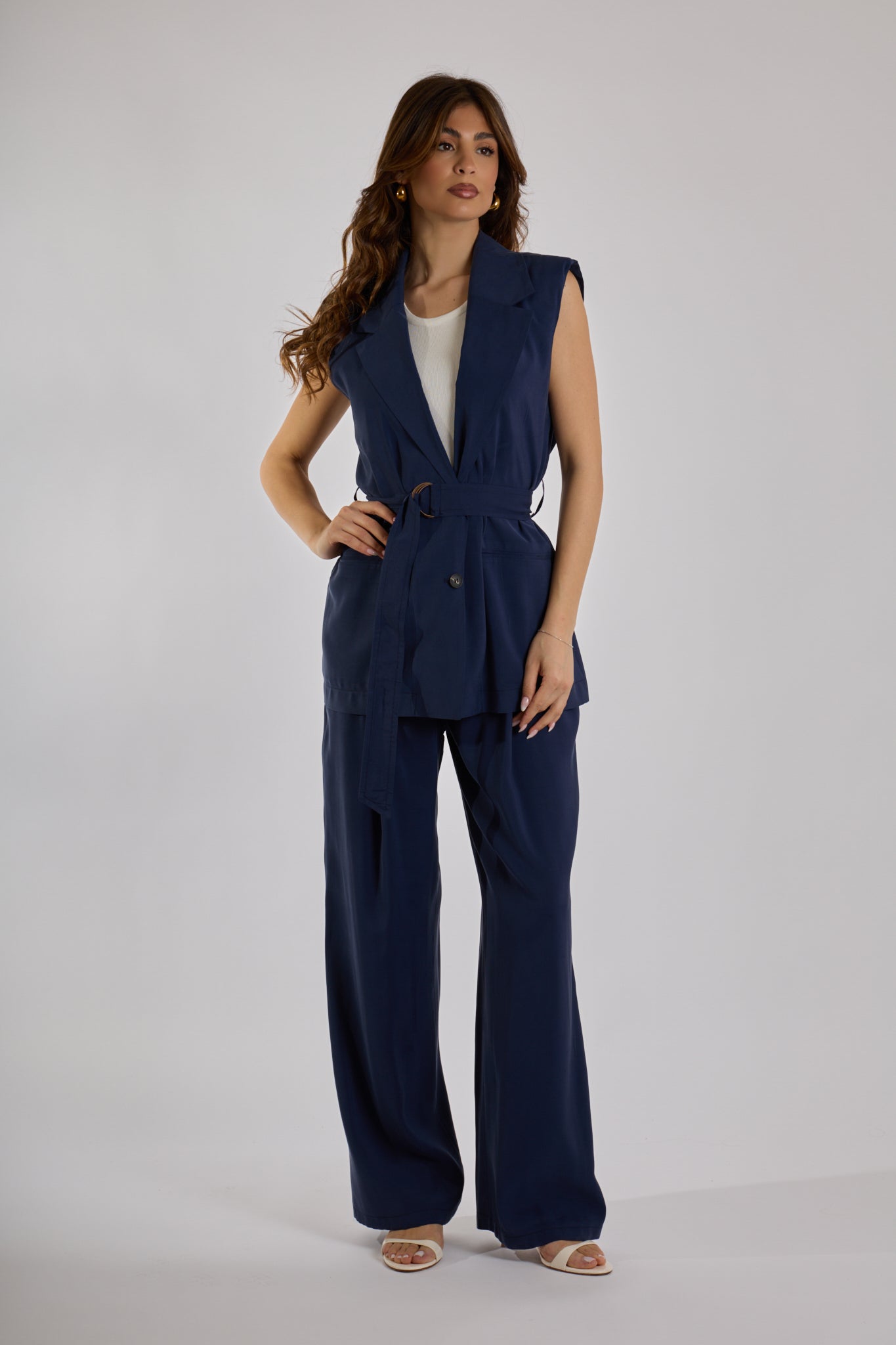 GIACCA SMANICATA |Colore:Blu