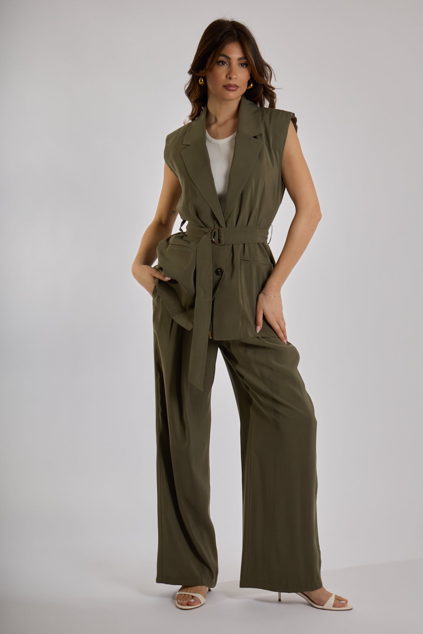 PANTALONE ELASTICO|Colore:Militare